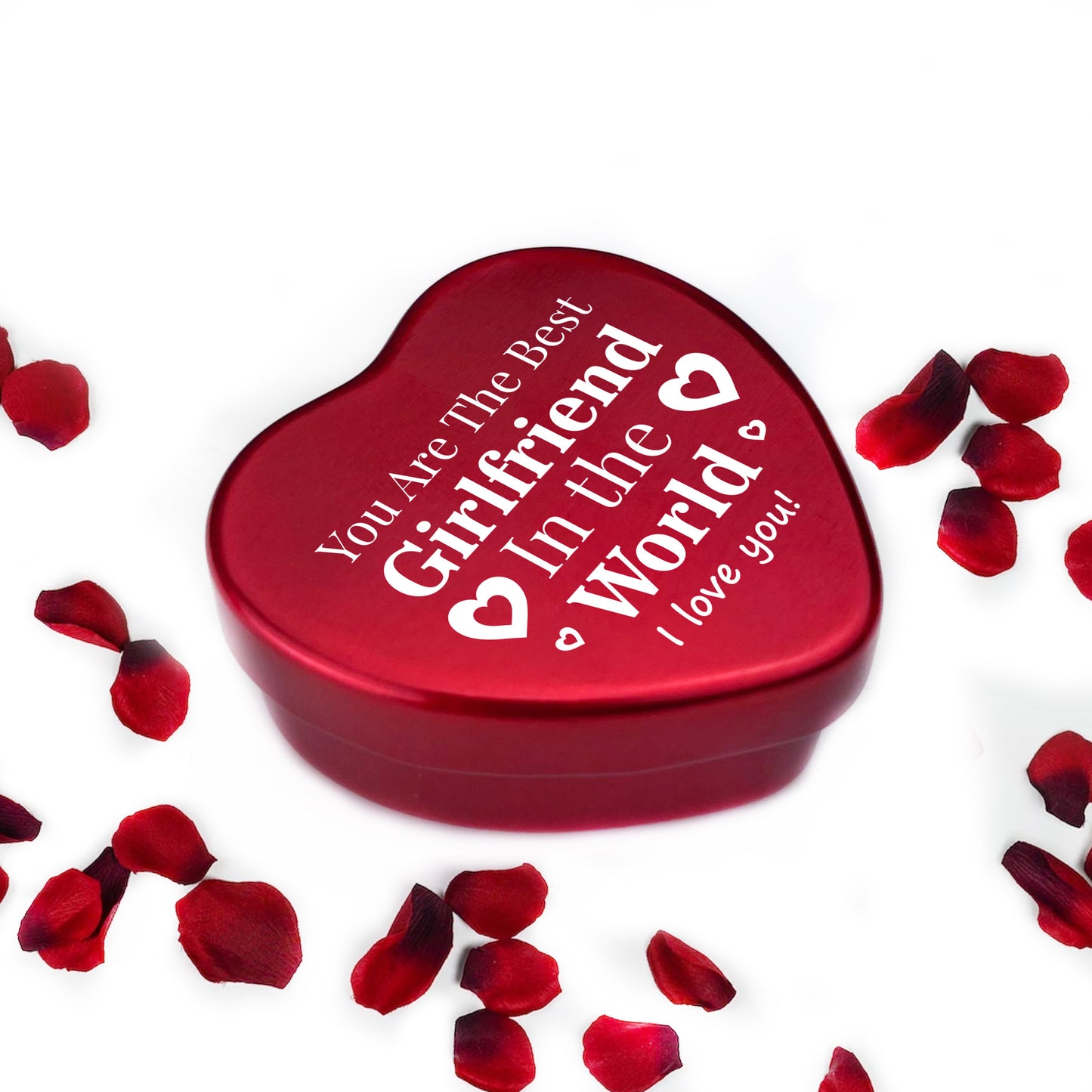 Girlfriend Gifts For Her Red Metal Sweet Candle Tin Anniversary