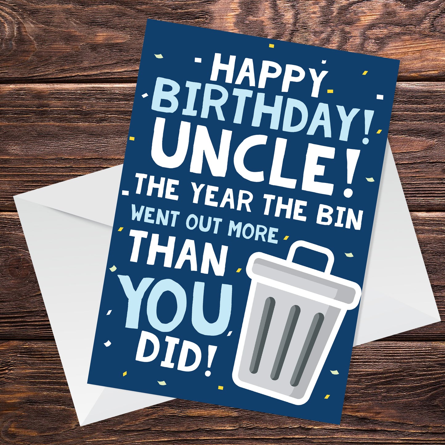 Funny Birthday Card For Uncle Lockdown Design Novelty Card