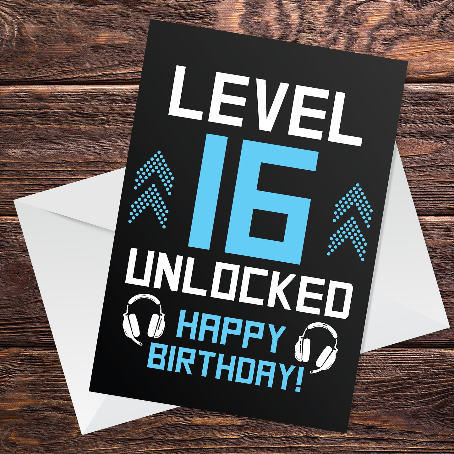 Funny 16th Birthday Card For Son Brother LEVEL 16 Humour Card