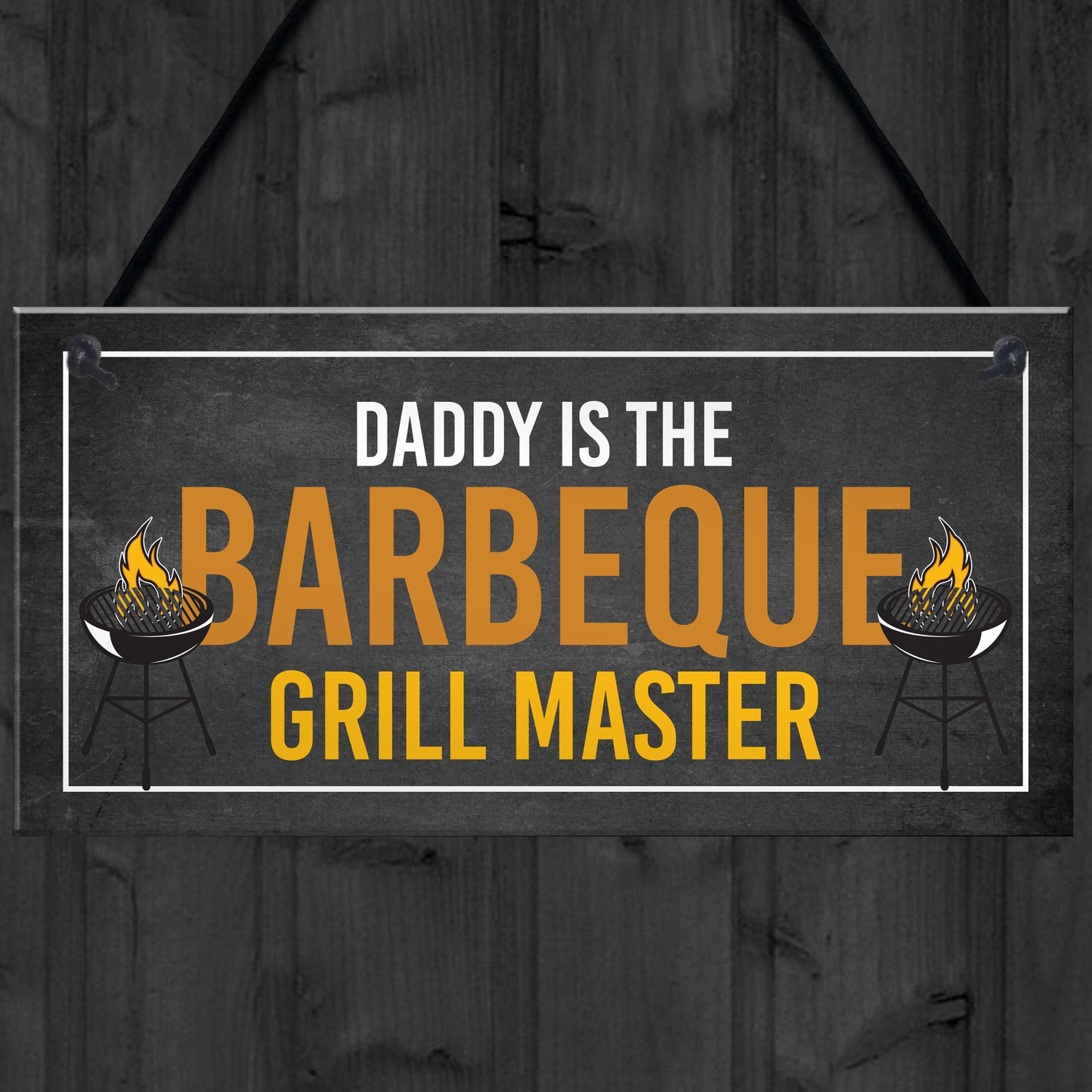 Funny Barbeque Sign Personalised BBQ Sign For Outdoor Gift