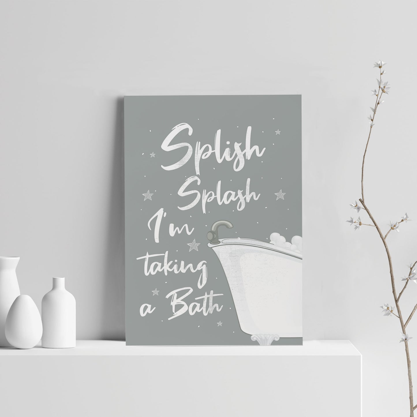 Funny Bathroom Quote Print Bathroom Toilet Loo Sign Decor