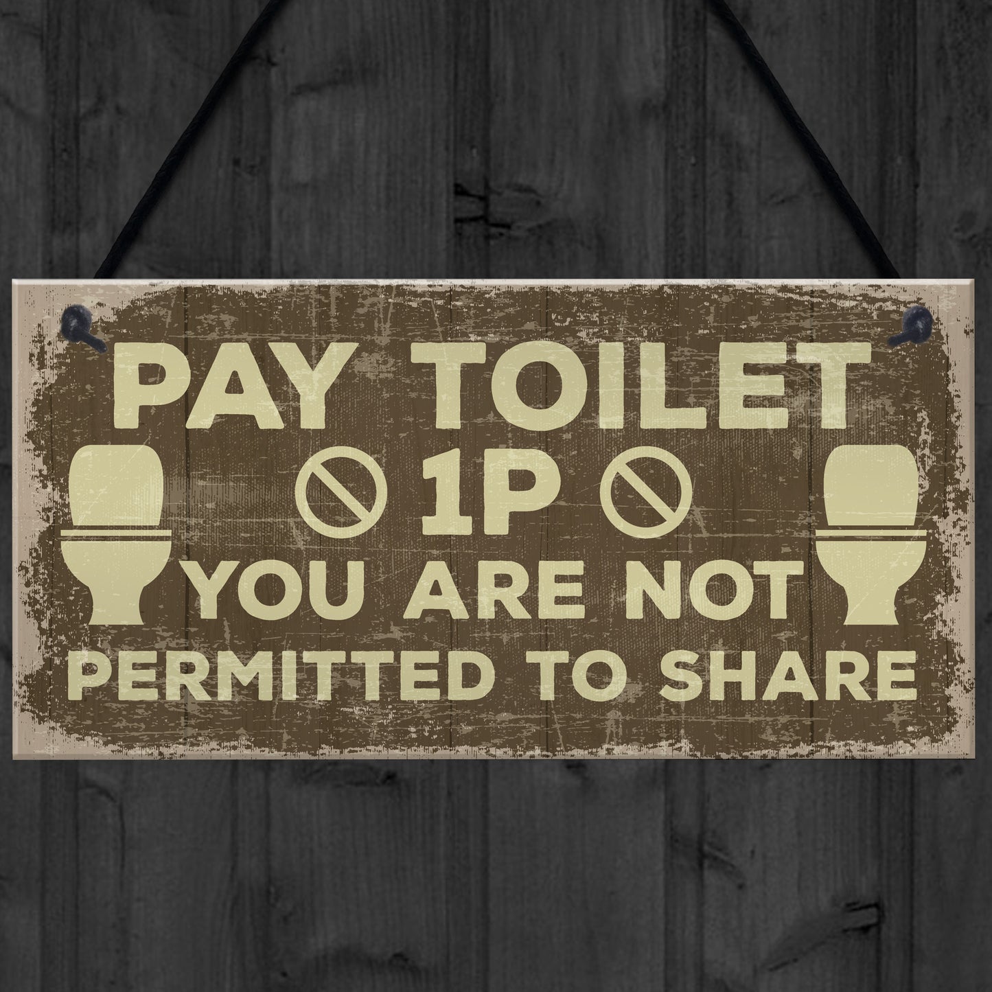 Shabby Chic BATHROOM Signs Door Plaque Toilet Bathroom The Loo