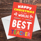 Christmas Card For Worlds Best Teacher Christmas Cards For Him