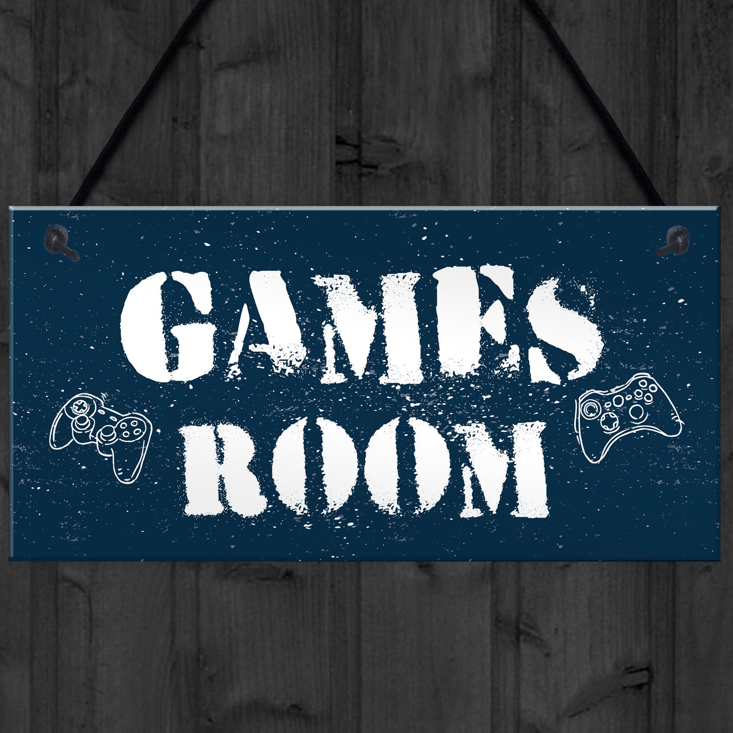 Games Room Man Cave Hanging Plaque Gift For Him Bedroom Plaque