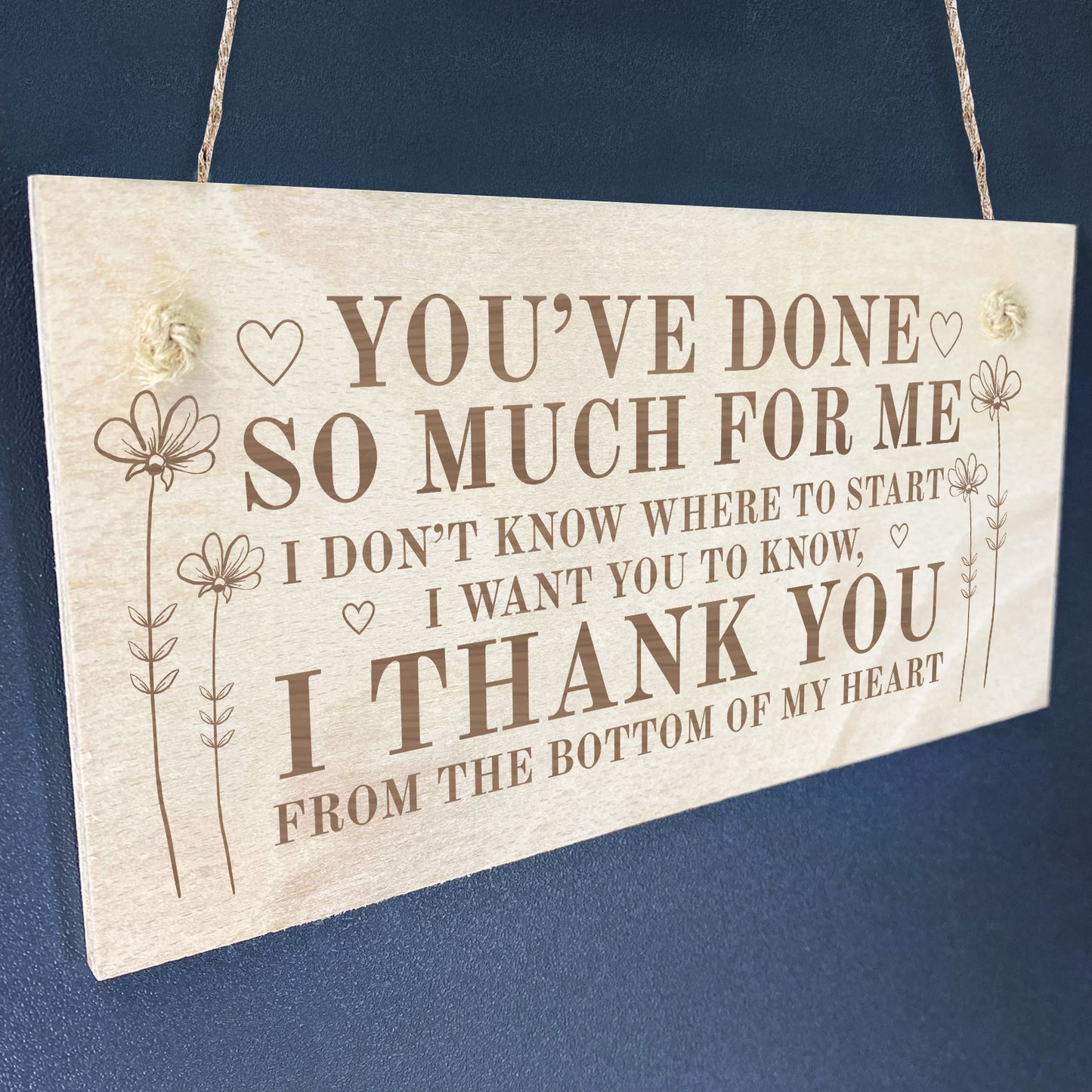 Thank You Gift For Best Friend Him Her Teacher Engraved Sign