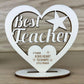 Best Teacher Engraved Plaque Thank You Gift For Teacher Leaving