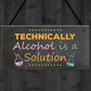 Neon Effect Funny Alcohol Gift Funny Sign For Bar Pub Garden