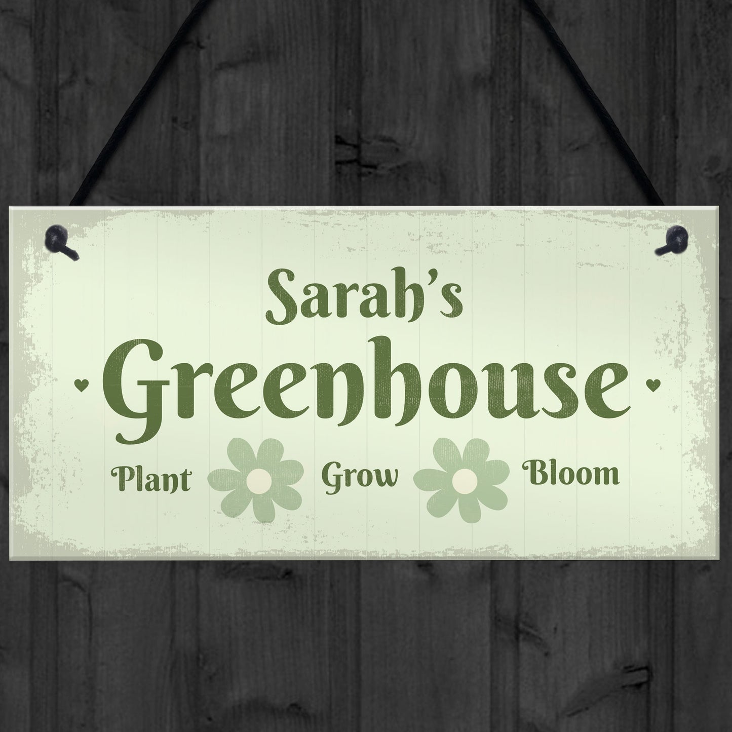 Personalised Greenhouse Decor Sign Gifts For Her Hanging Signs