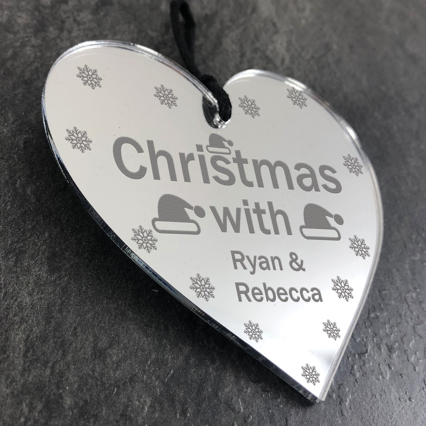Personalised Christmas Bauble For Christmas Tree Couple Gift