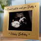 Birthday Gift For New Daddy Wooden Photo Frame Bump Gifts