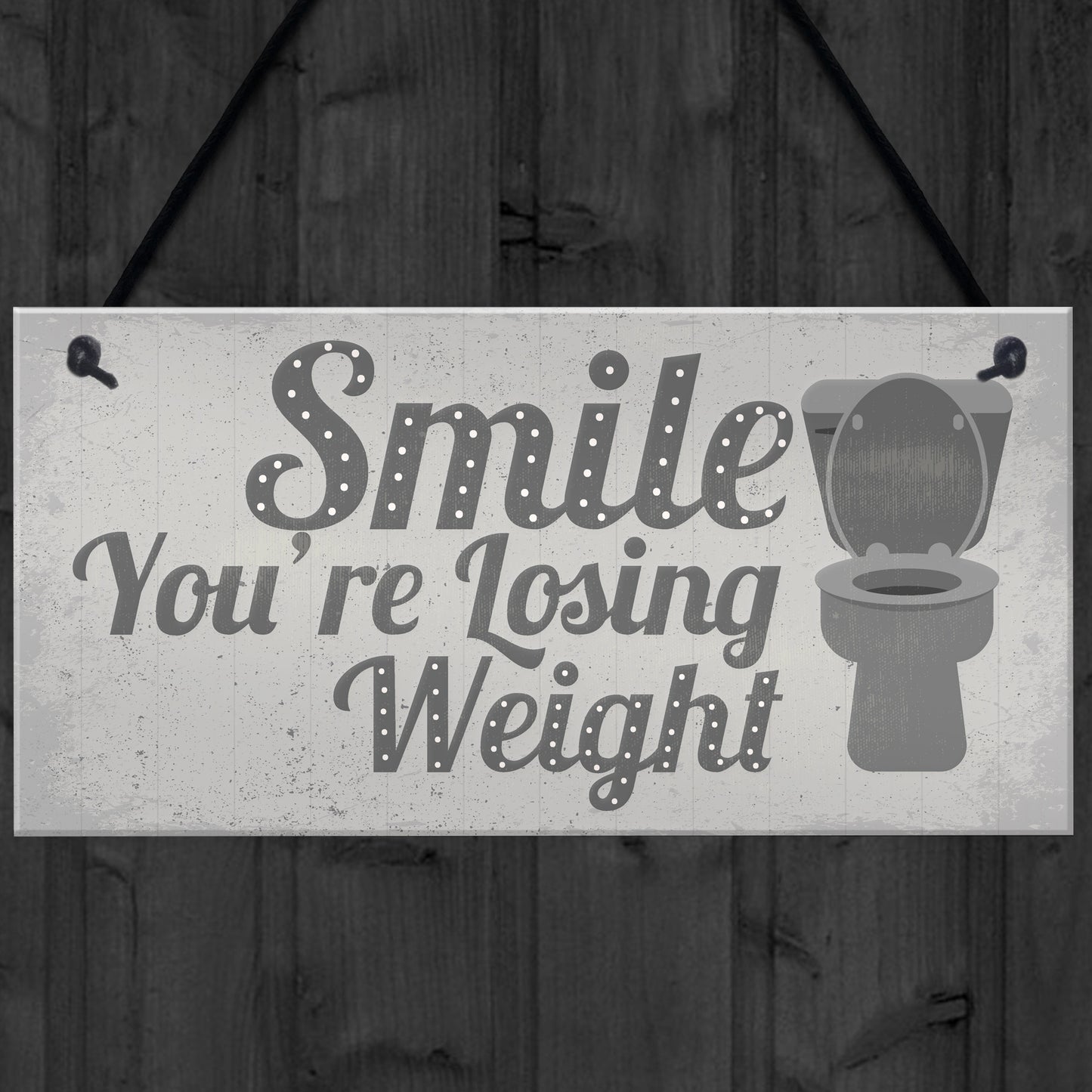 Losing Weight Novelty Bathroom Toilet WC Door Wall Sign Plaque