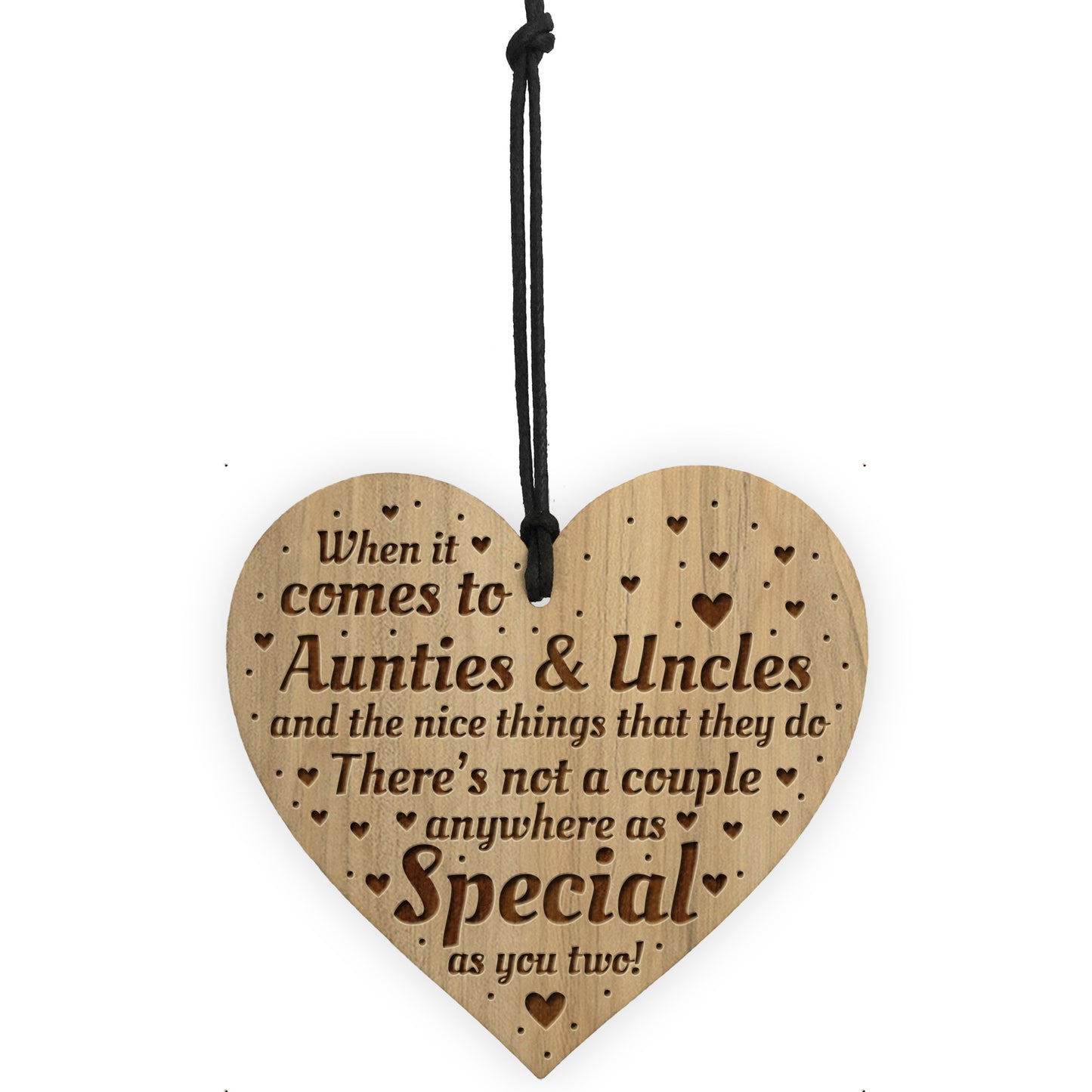 Auntie And Uncle Plaque Auntie Uncle Gift Ideas Engraved Heart