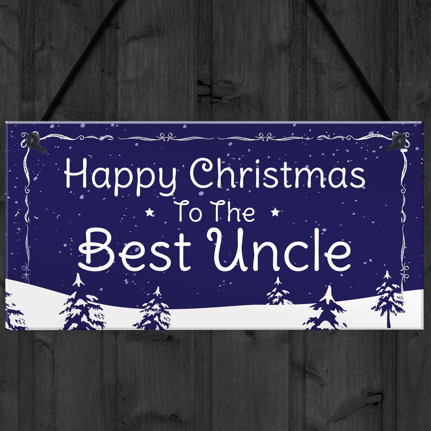 Uncle Gift Hanging Christmas Sign Novelty Christmas Xmas Gift