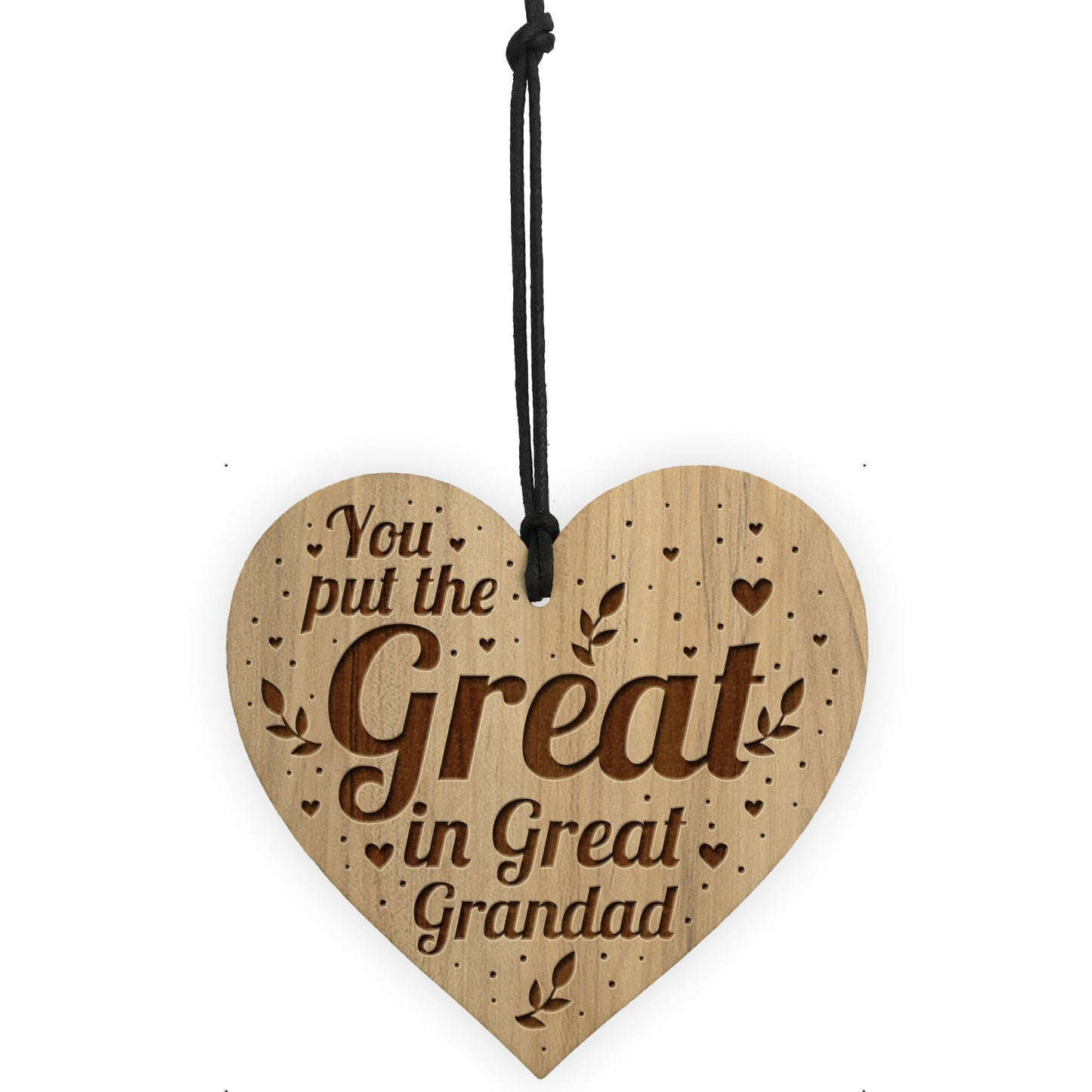 Great In Great Grandad Gift Engraved Heart Great Grandad Gifts