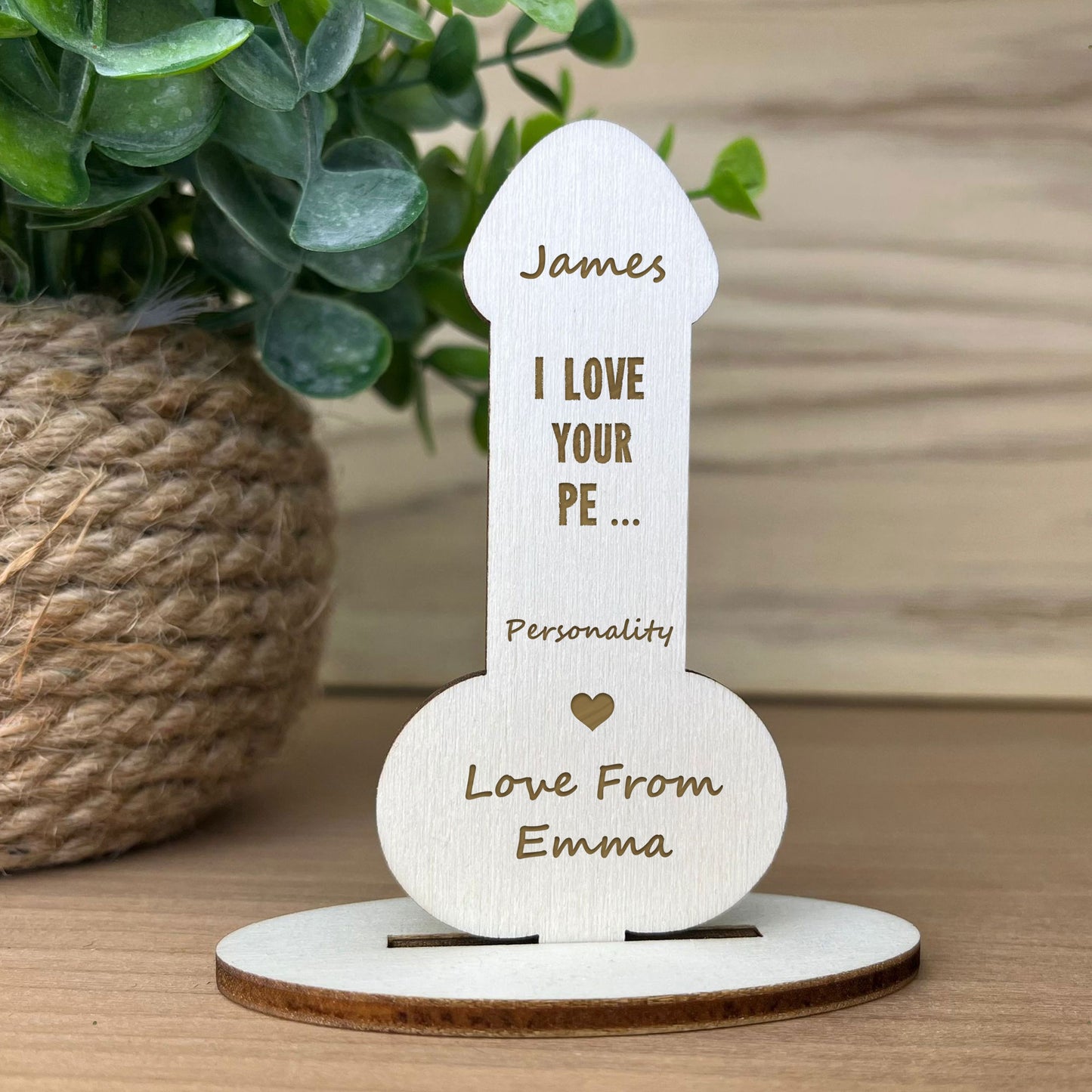 Funny Rude Boyfriend Gift Husband Gift Engraved Sign Anniversary