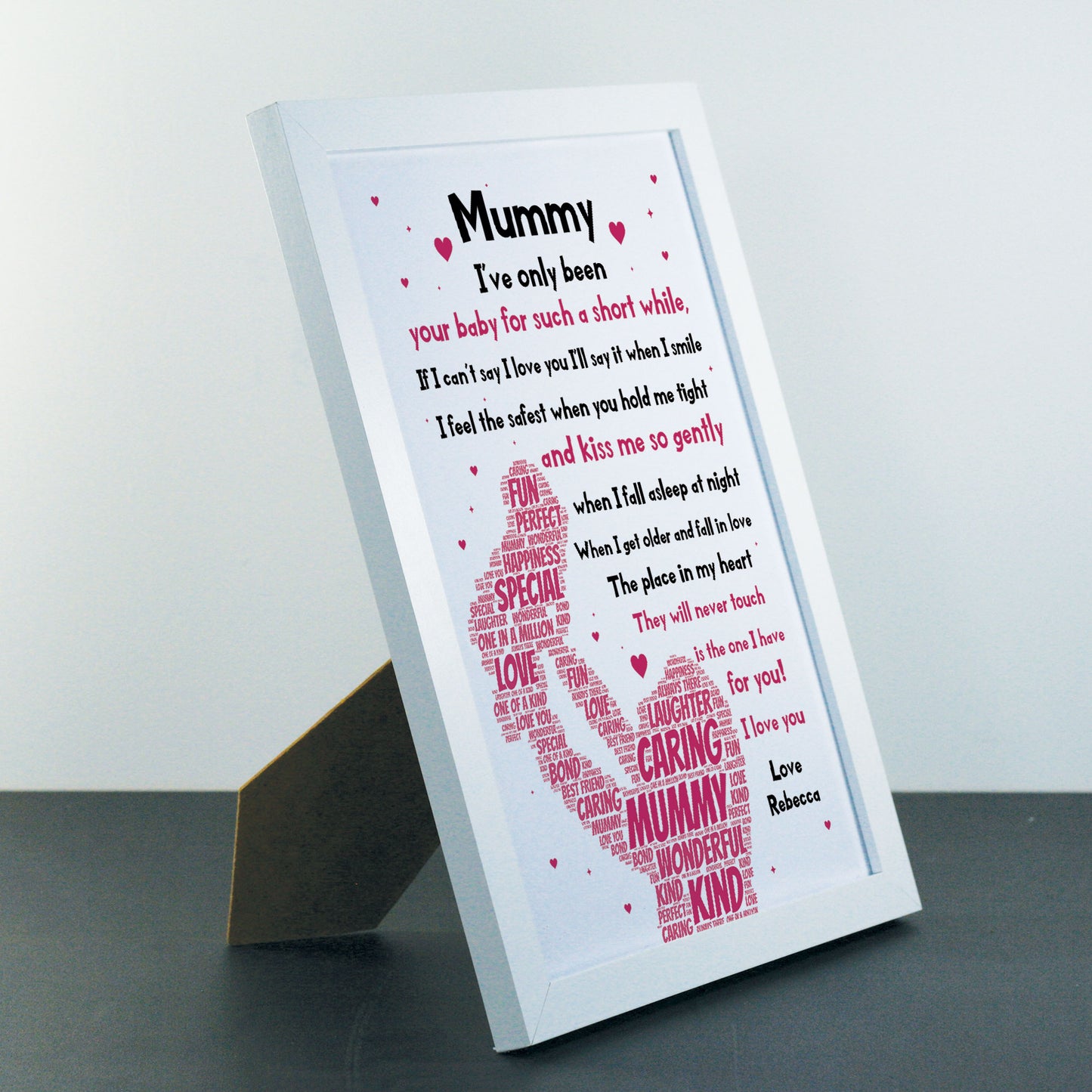Newborn Baby Gift For Mummy Framed Print Mummy Birthday Xmas