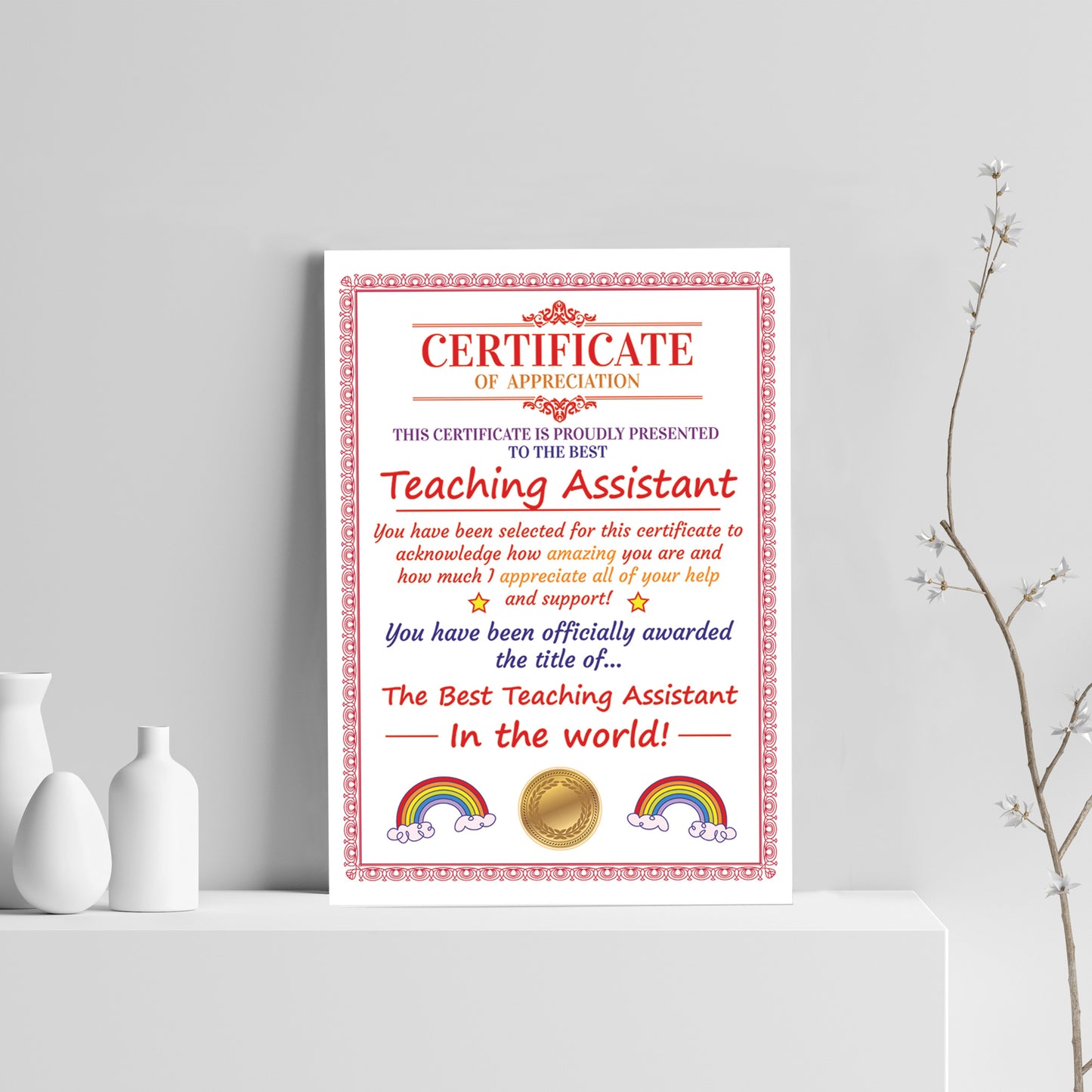 Teaching Assistant Gifts Thank You Gift For TA Gift For Him Her
