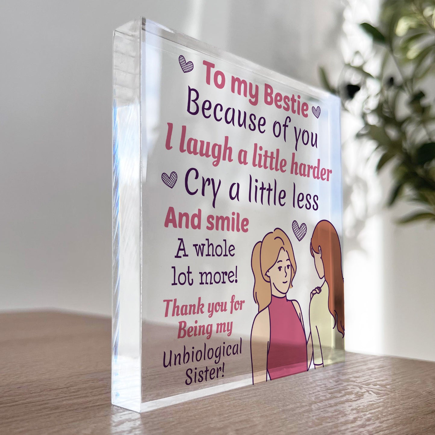 bestie plaque gift for best friend friendship gift for her