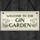 Gin Bar Welcome Sign Novelty Home Bar Decor Gifts Garden Sign