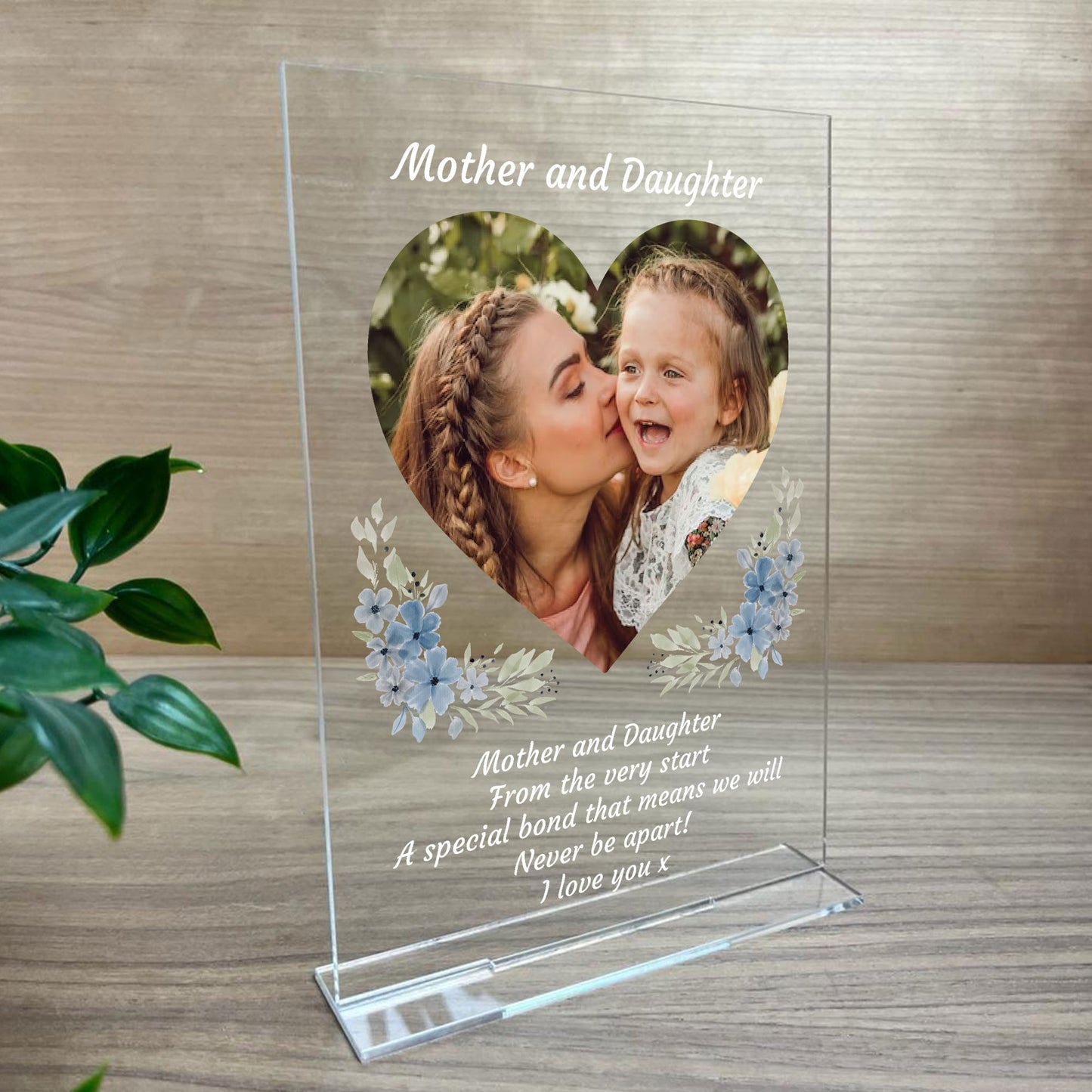 Personalised Mother And Daughter Photo Plaque Gift Birthday