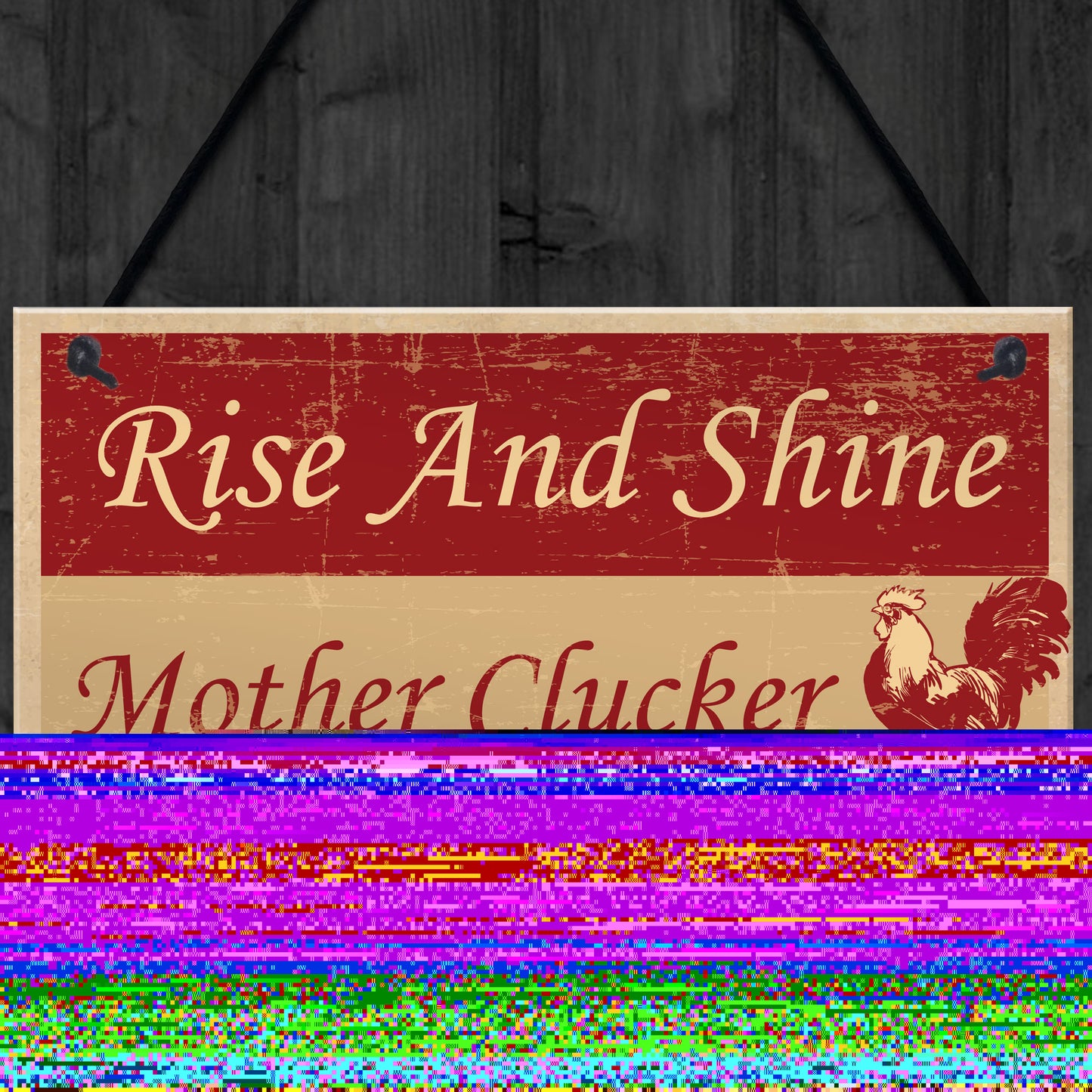 Funny Chicken Sign For Coop Hen House Garden Summerhouse Sign