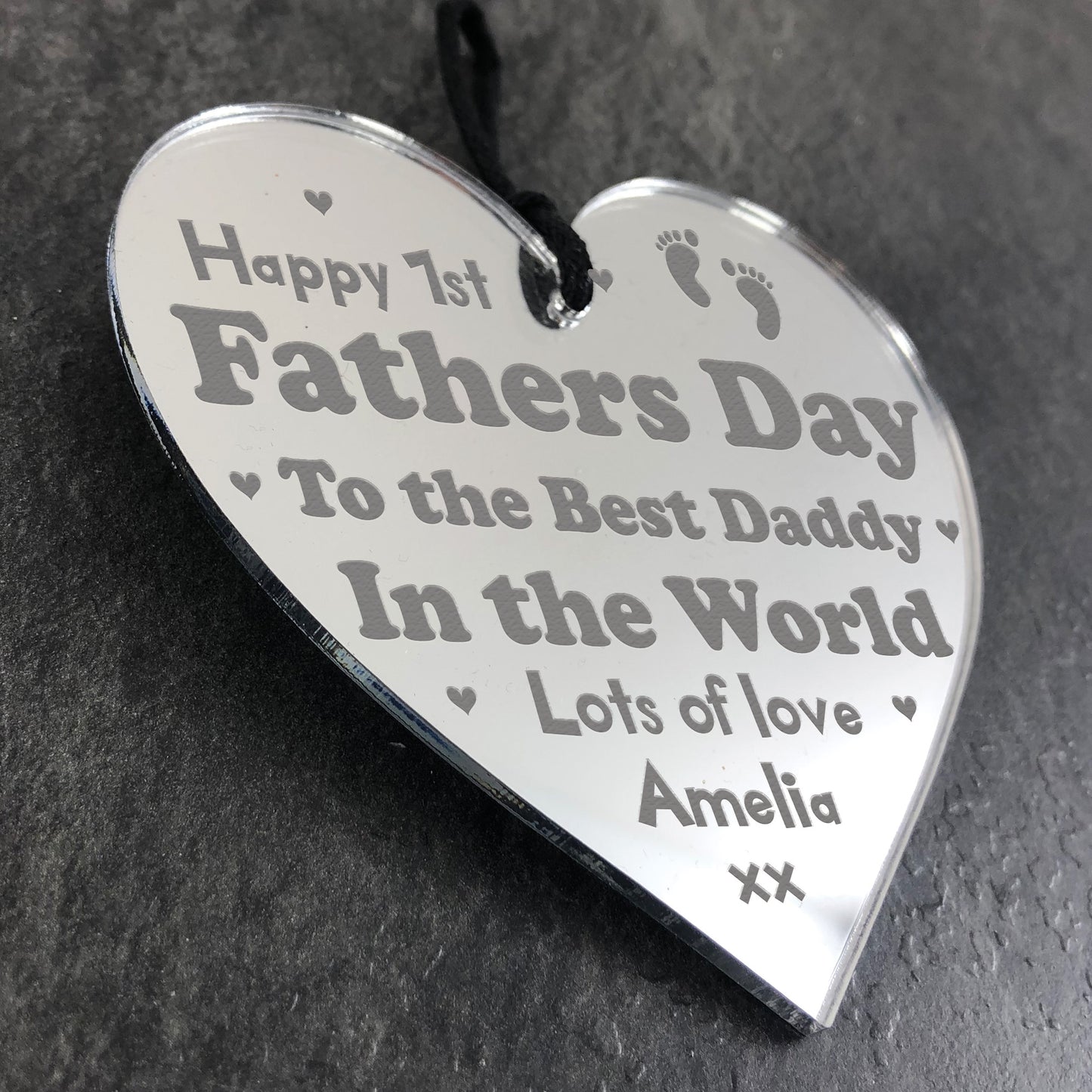 Personalised 1st Fathers Day Gift For Dad From Daughter Son