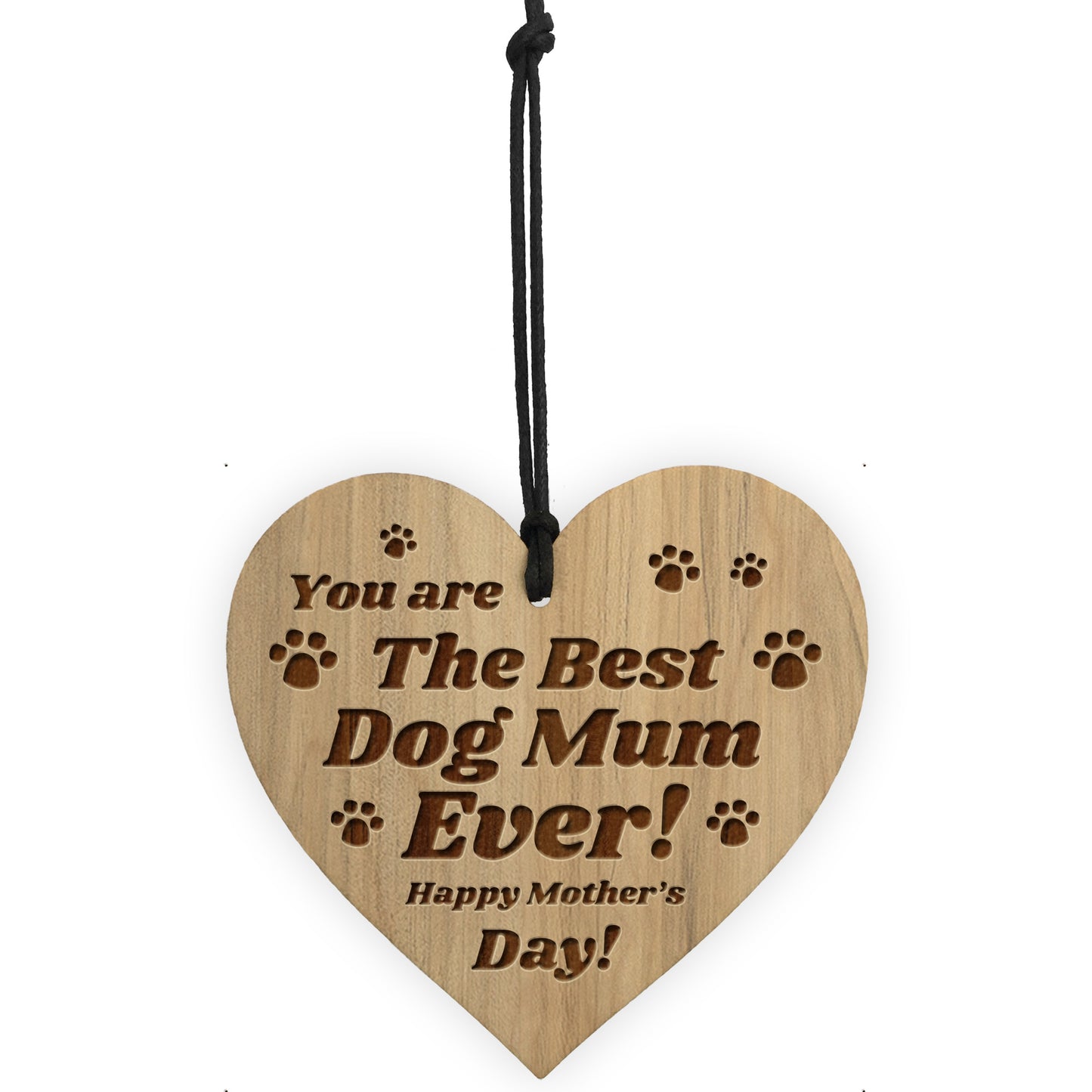 Best Dog Mum Gift For Mothers Day Engraved Heart Mum Gift