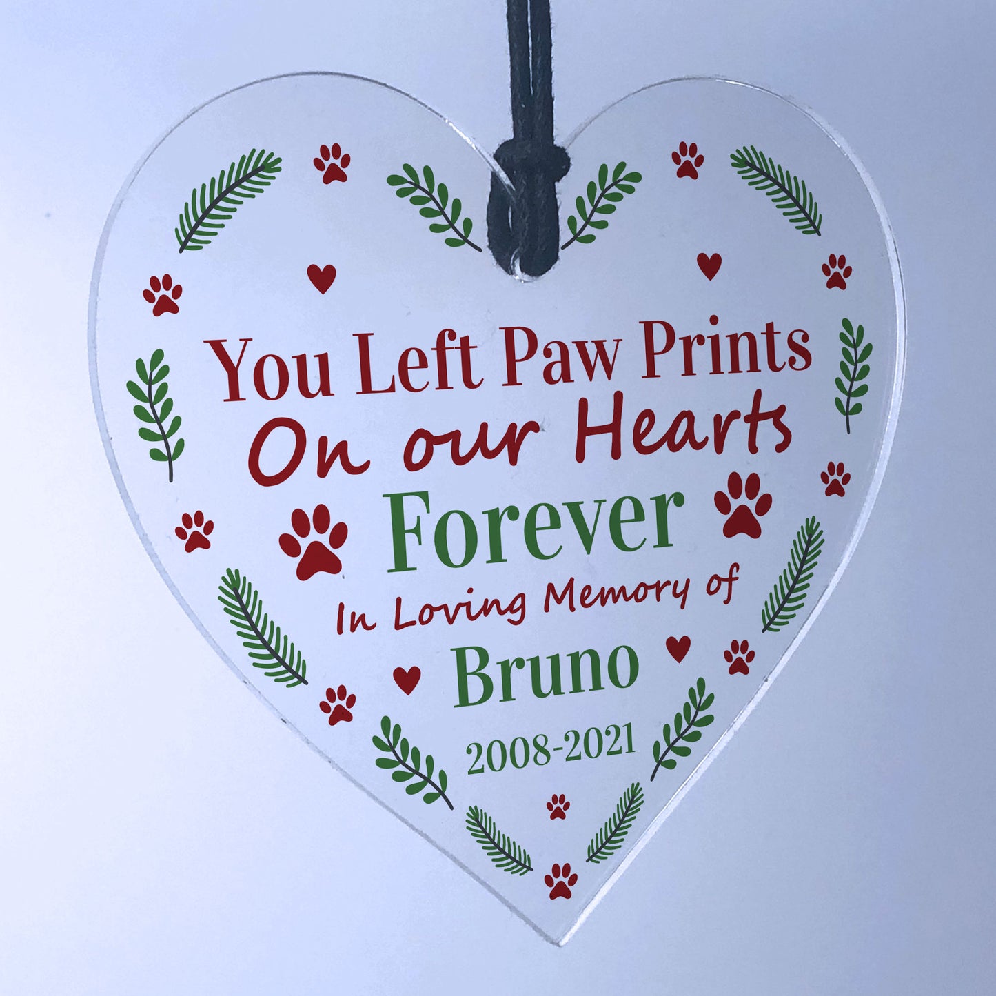 Remembrance Gift For Dog Cat Pet Personalised Memorial Decor