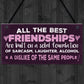 Friendship Sign Best Friend Plaque Funny Novelty Alcohol Gift