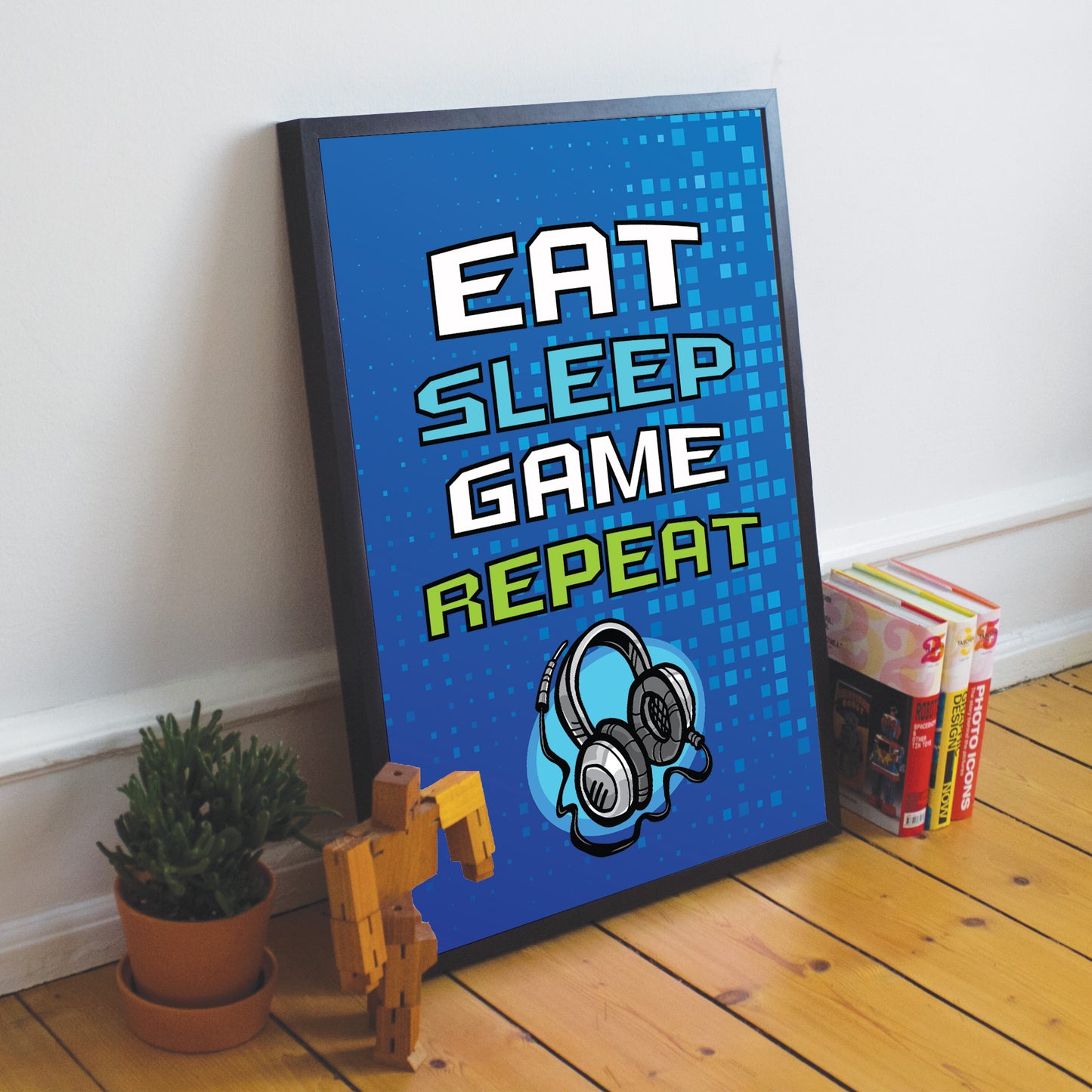 Framed Gaming Print For Son Bedroom Games Room Gamer Gifts