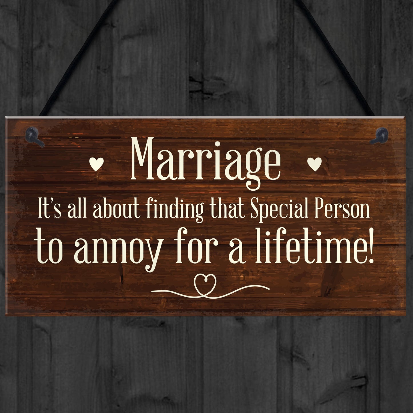 Marriage Sign Hanging Wall Decor Anniversary Wedding Anniversary