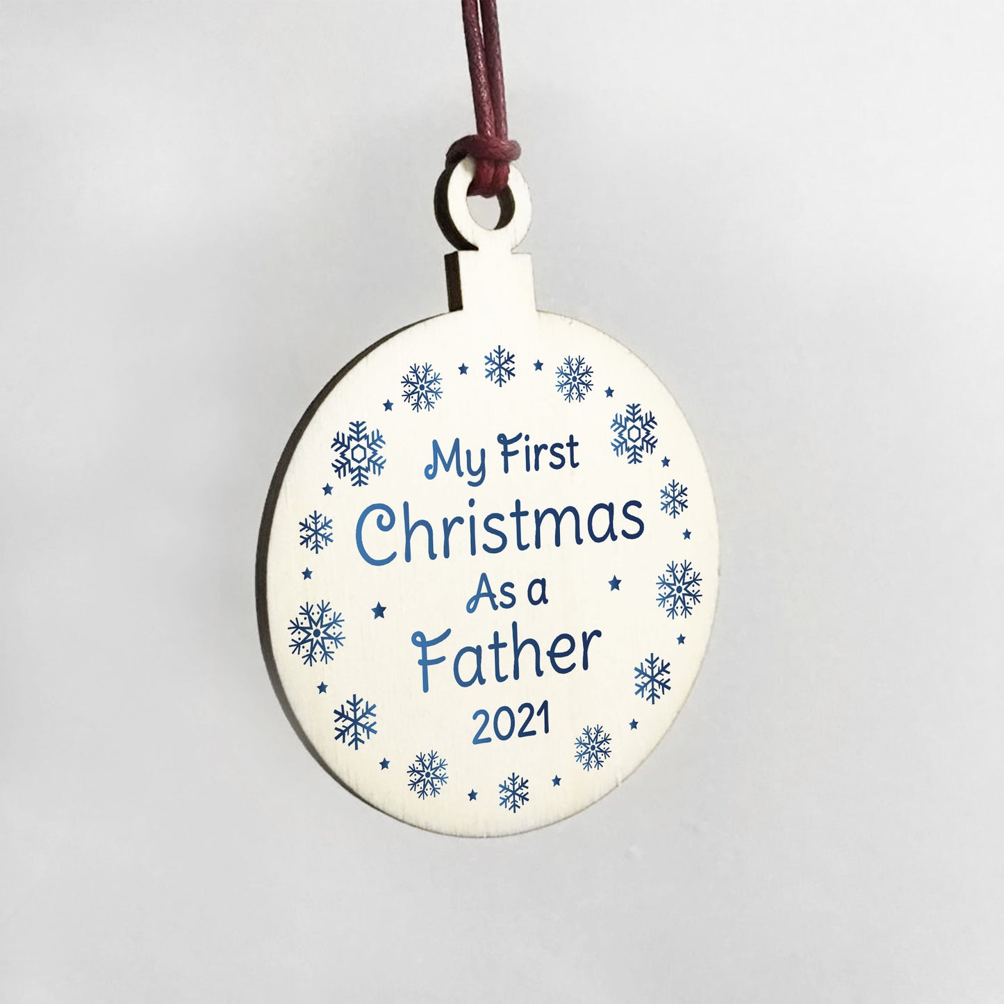 My First Christmas As A Father Daddy Gift Hanging Tree Decor