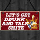 Funny Alcohol Sign Man Cave Home Bar Pub Hanging Plaque Vodka