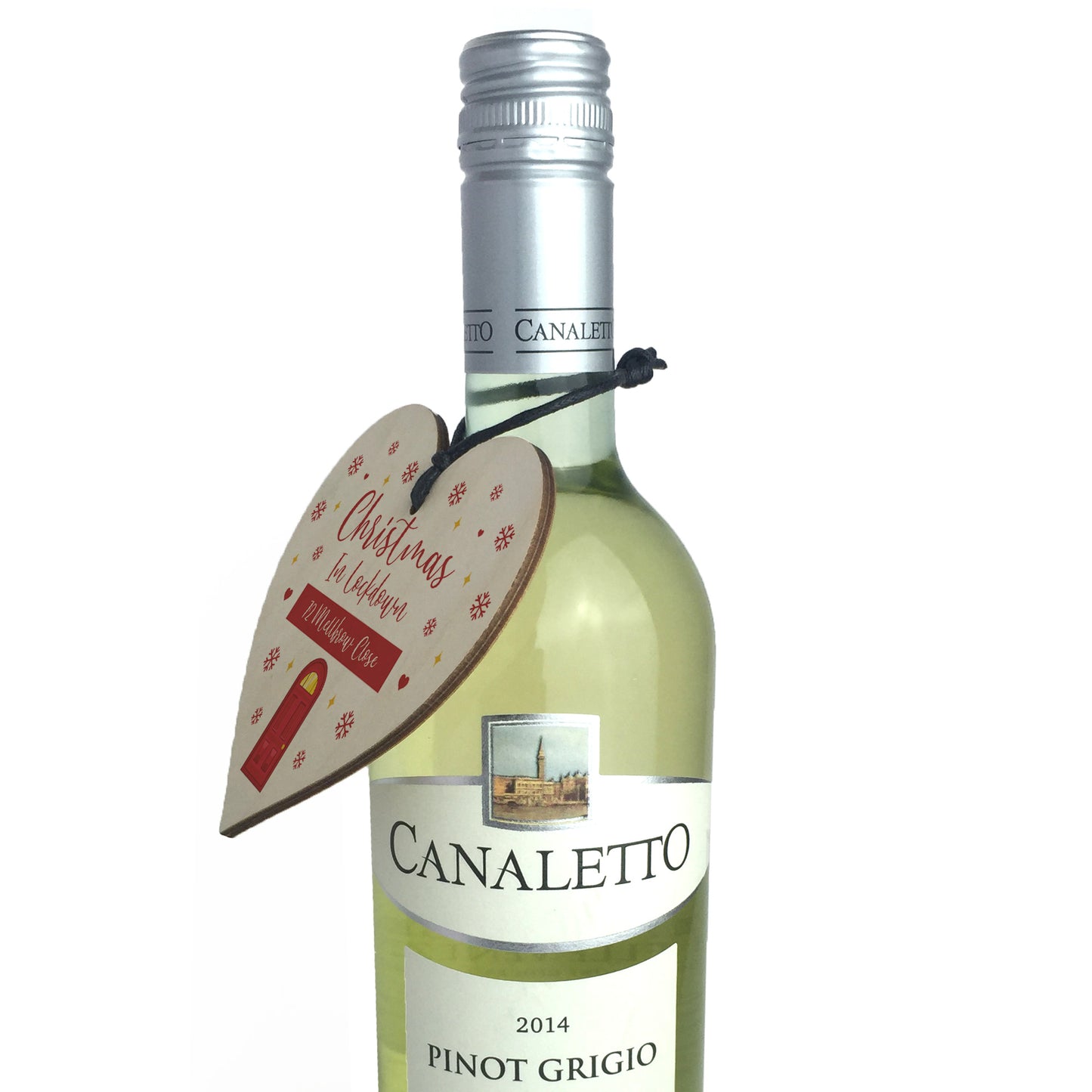 New Home Gift Wood Bauble Christmas Tree Decoration Lockdown