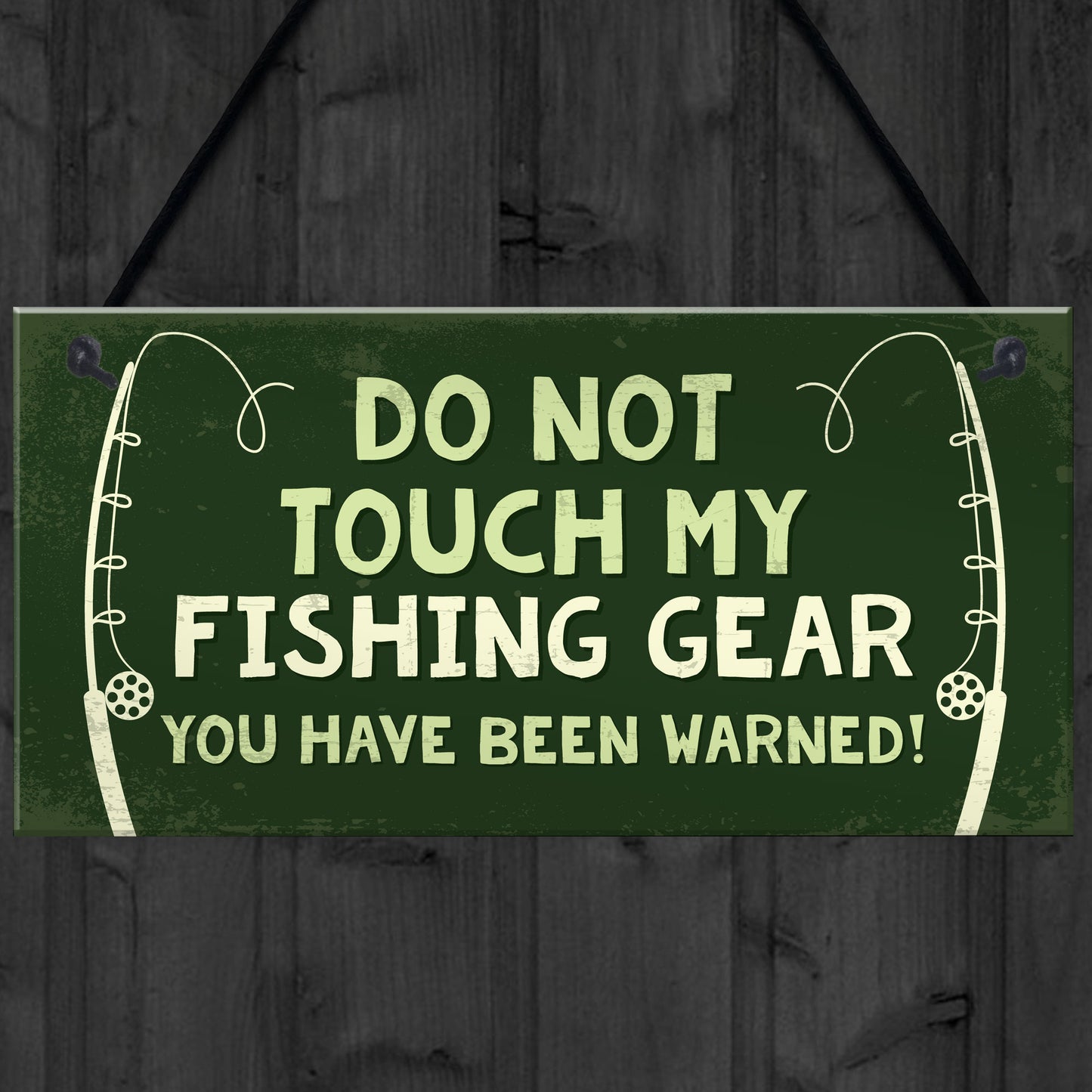 Novelty Fishing Sign Gift For Fisherman Birthday Gifts For Men