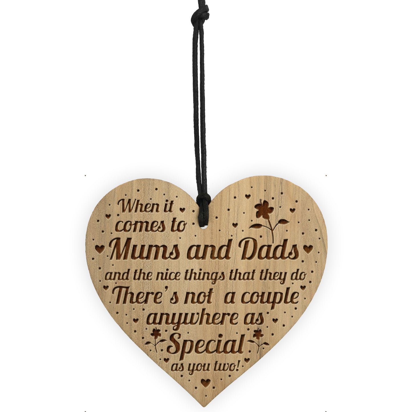 Mum And Dad Present Engraved Heart Mum Gifts Dad Gifts