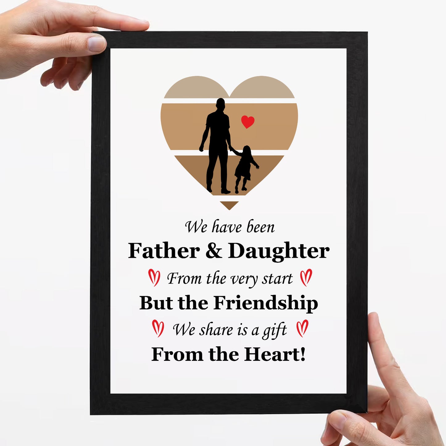 Father And Daughter Framed Print Dad Gifts From Daughter