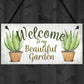 Novelty Beautiful Hanging Garden Plaque Present Home Shed Sign