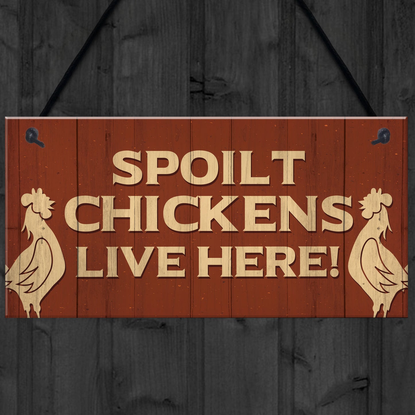 Novelty Chicken Coop Hanging Sign Chicken Sign Gift Garden Sign