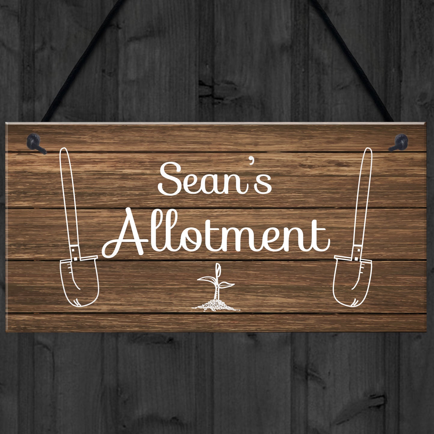 Personalised Allotment Sign Hanging Garden Shed Summerhouse Gift