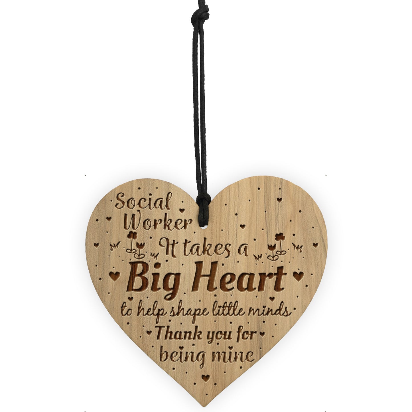 Social Worker Gift Thank You Gift For Him Her Engraved Heart