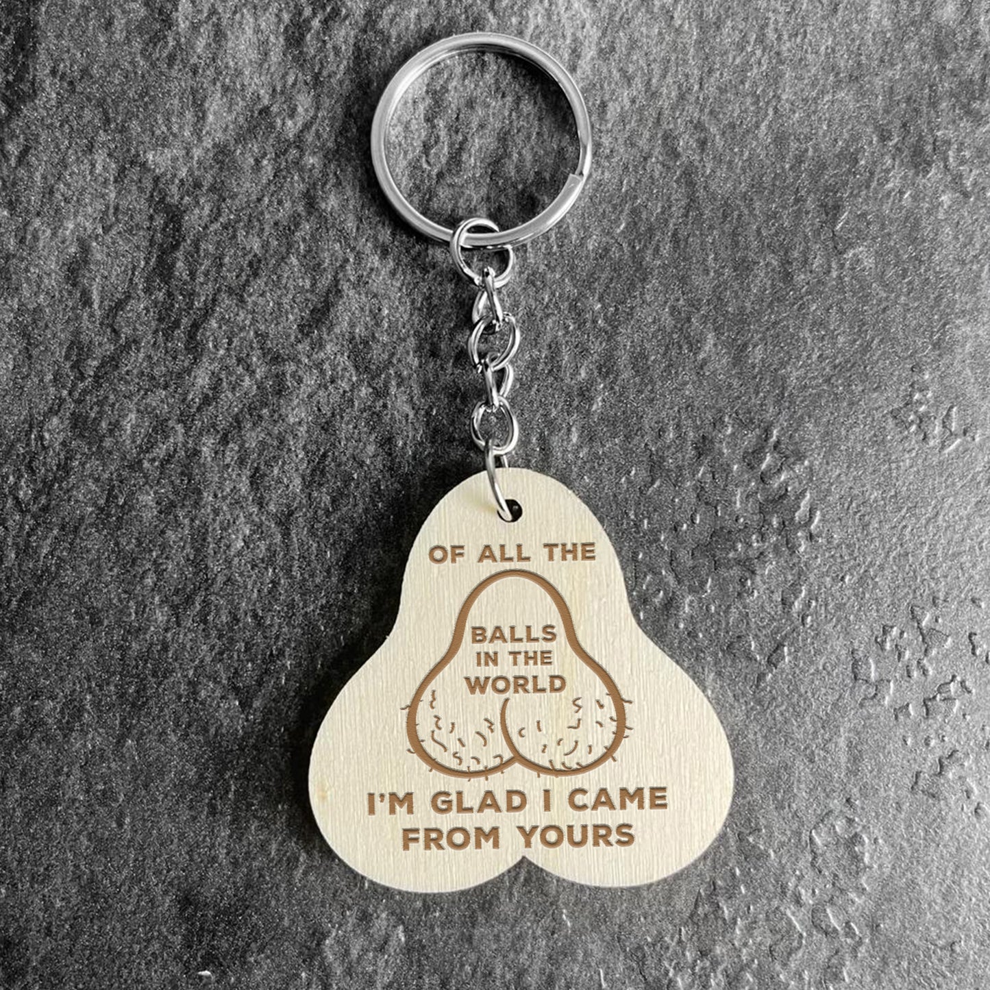 Fathers Day Gifts Funny Keyring Engraved Gift Dad Daddy Birthday