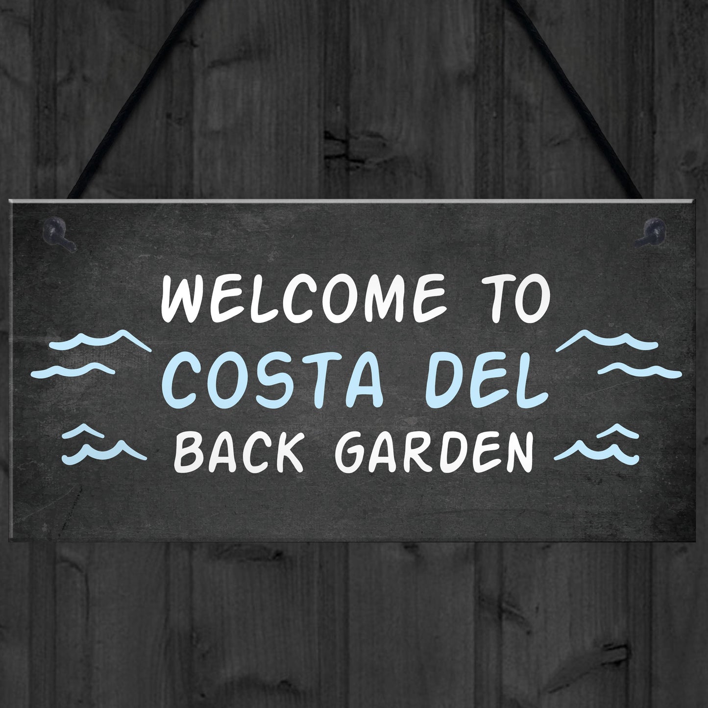 Funny Back Garden Sign Novelty Hanging Garden Shed Plaques