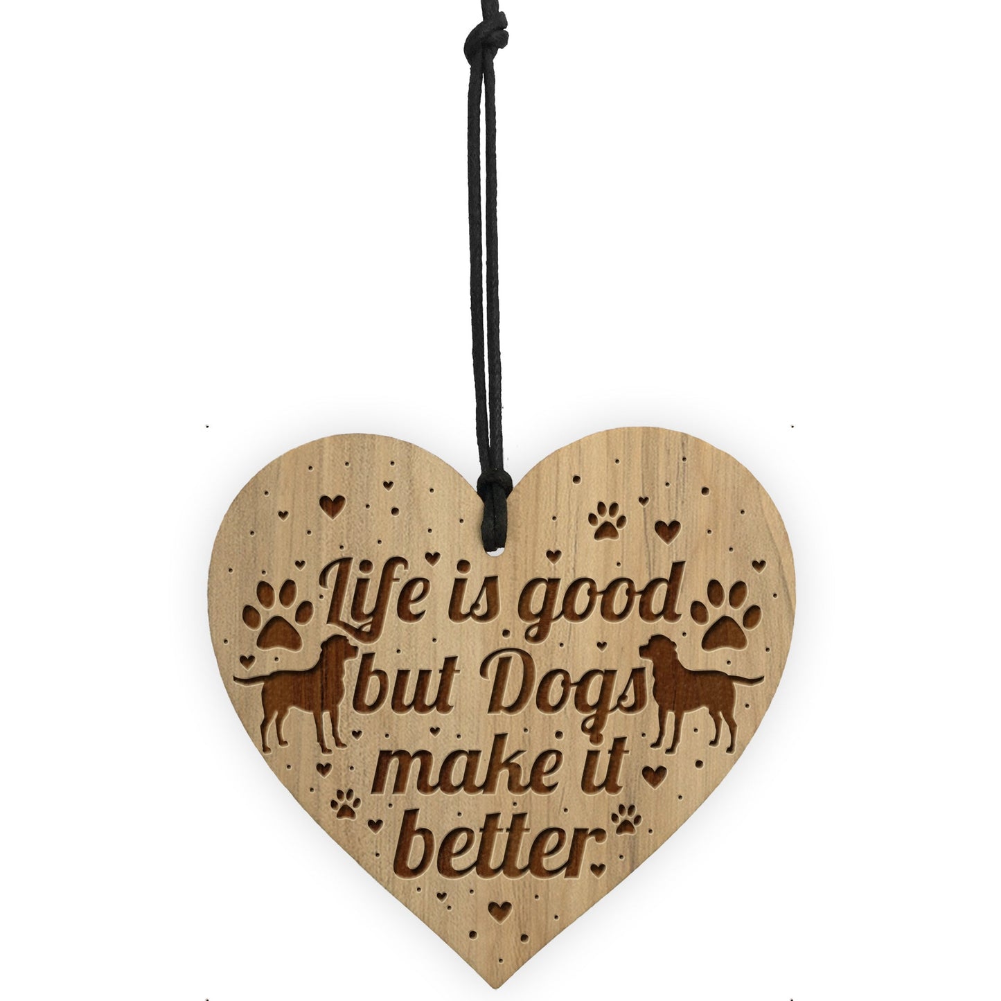 Funny Dog Sign Home Sign Engraved Heart Dog Gift Dog Lover Gift