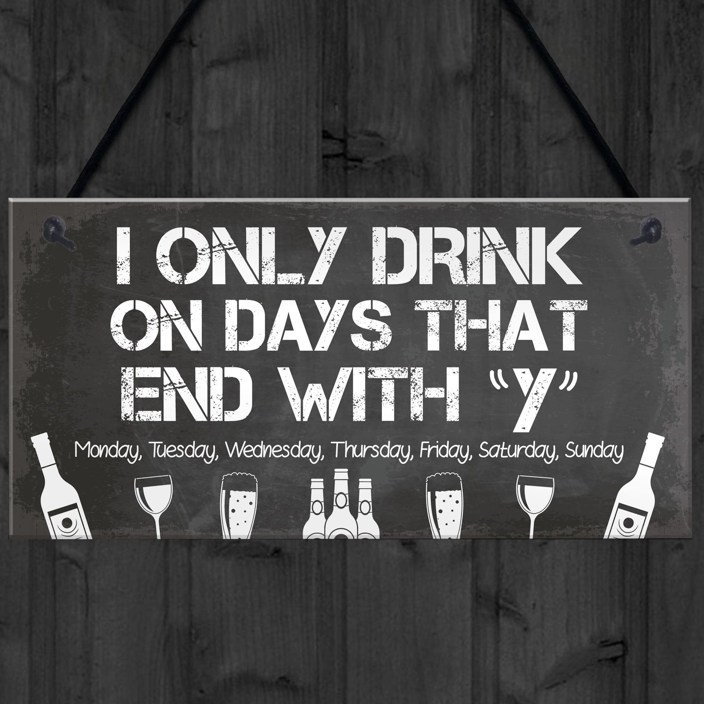 Funny Backyard Bar Sign Garden Plaque Alcohol Man Cave Beer Gin