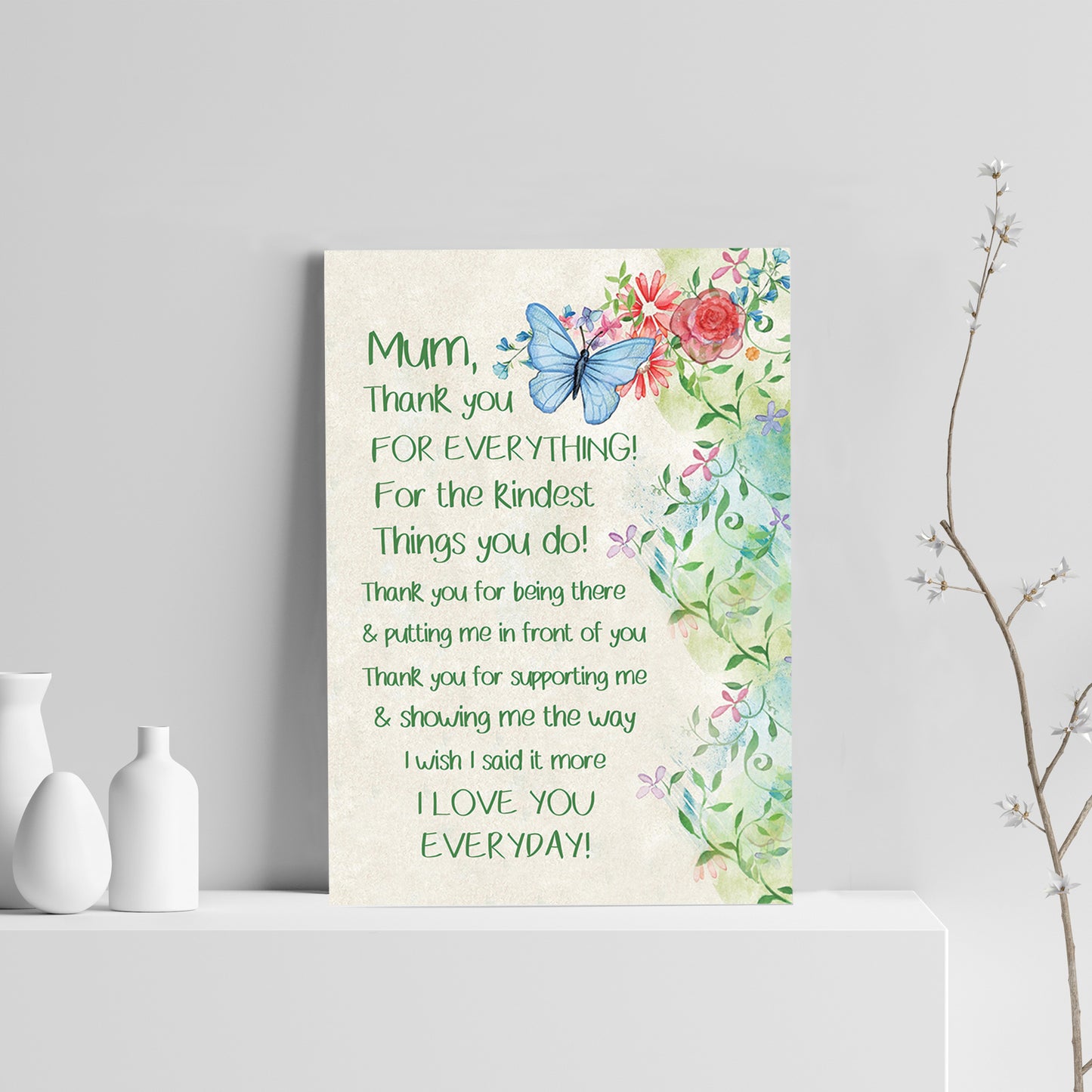 Mum Poem Print Mum Birthday Christmas Gift From Daughter Son