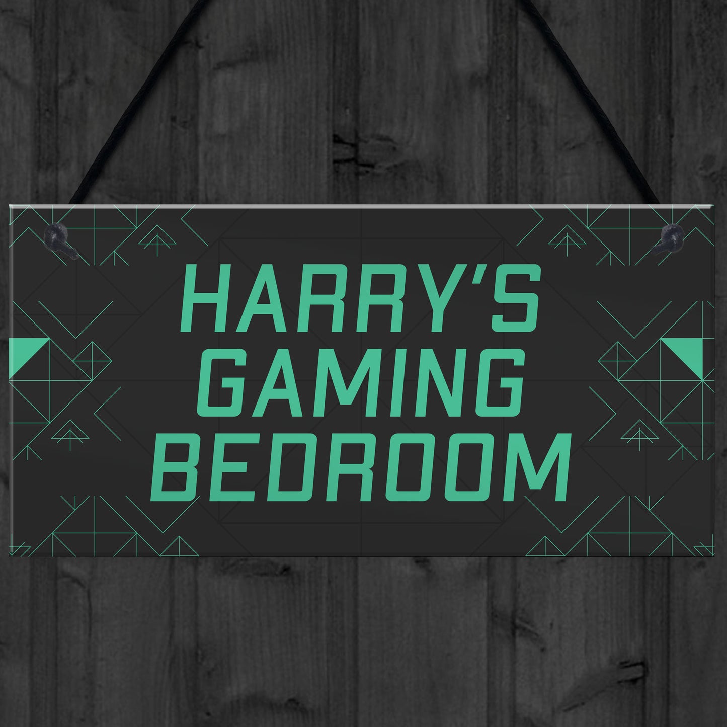 Personalised Boys Gaming Bedroom Sign Christmas Gift For Son