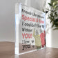 Christmas Gift for Friend Acrylic Plaque Best Friend Friendship