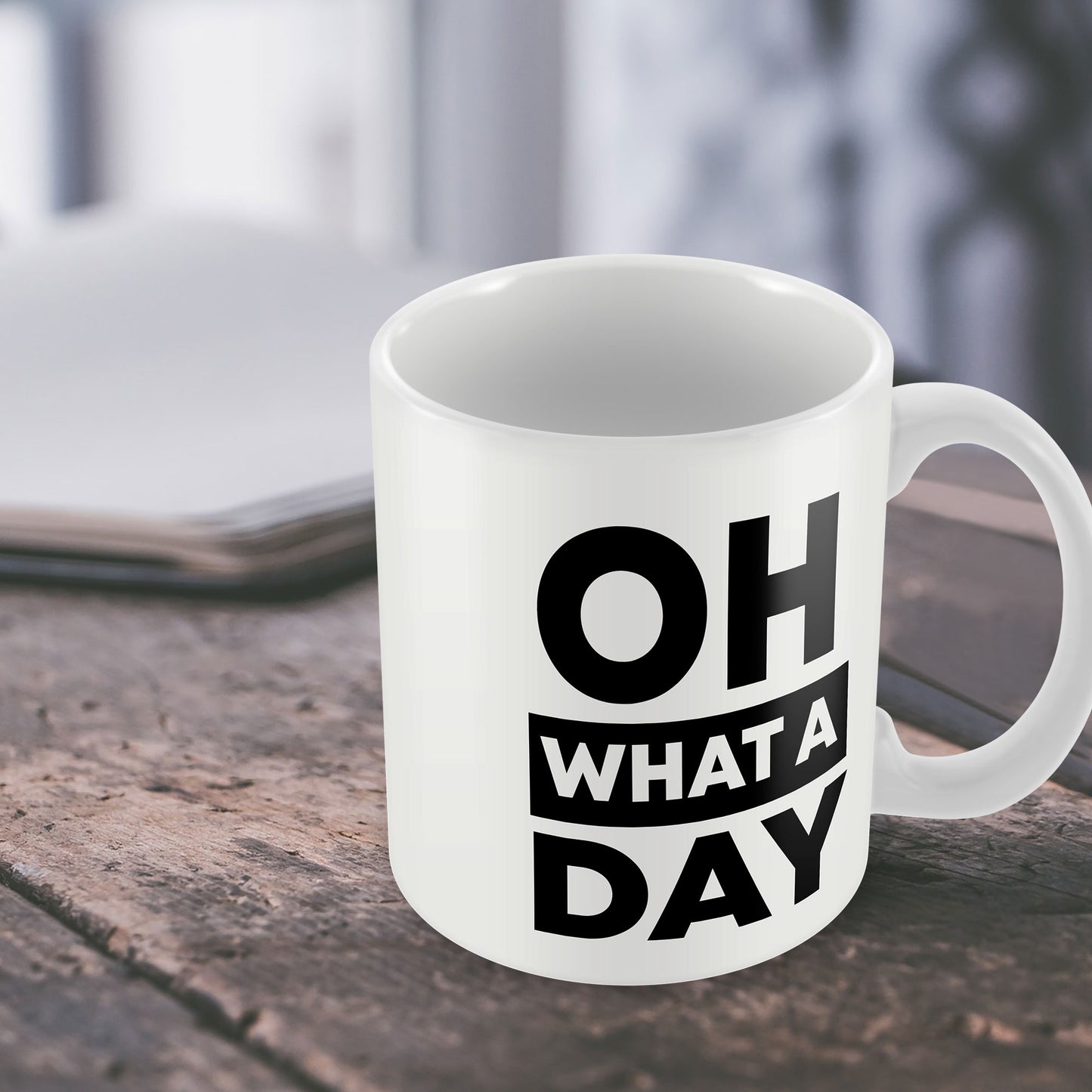 OH WHAT A DAY Funny Mug Gift For Him Her Novelty Birthday