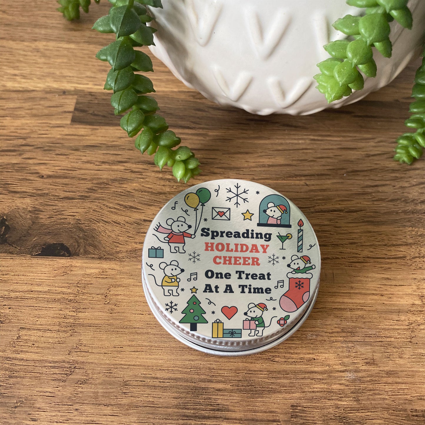 Christmas Treat Sweet Tin Stocking Filler Gift For Son Daughter